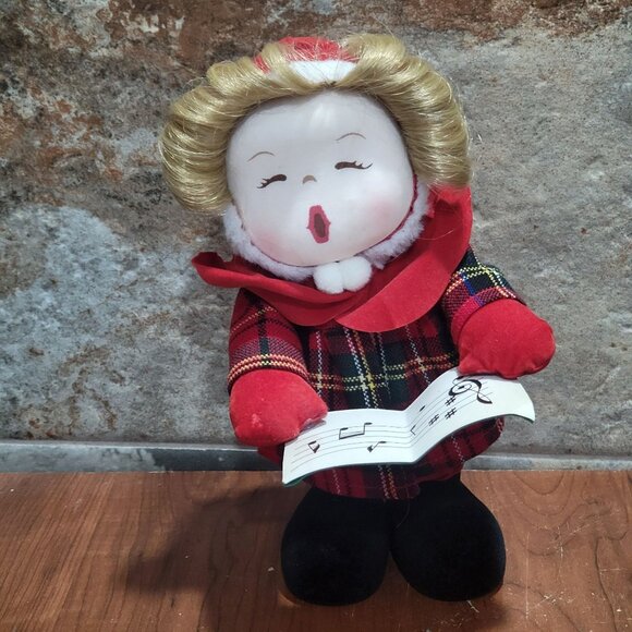Vintage Mervyns Musical Caroler Animated Plays Jingle Bell - Picture 4 of 13